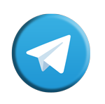 Telegram logo buton